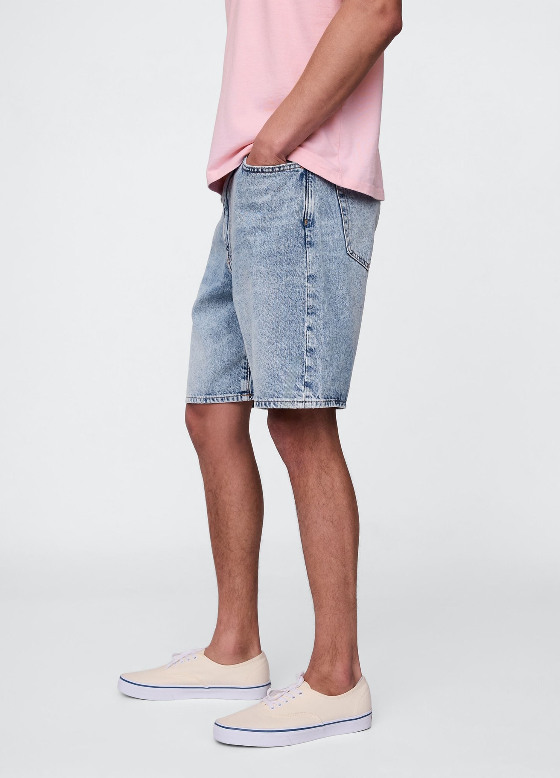 Blue Denim Bermuda Shorts