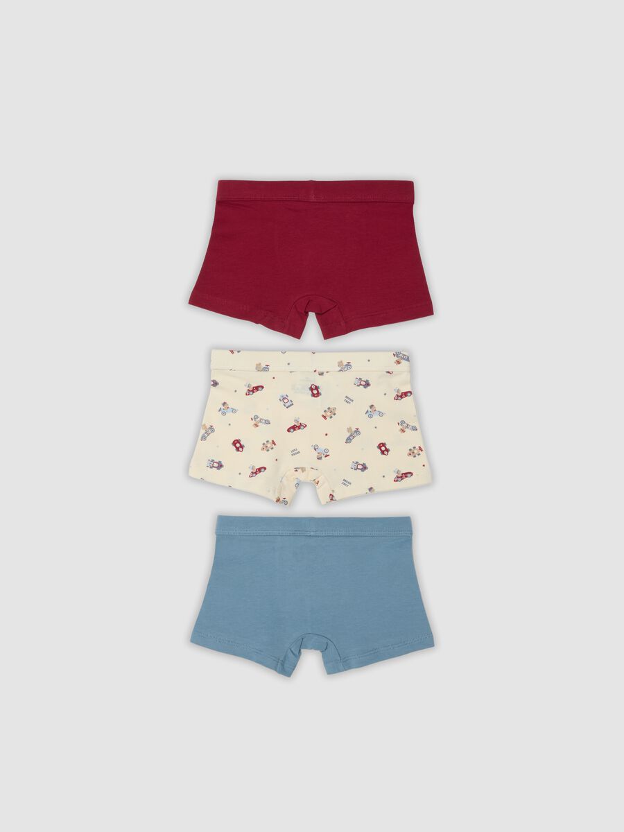 3-pack of multicolour organic stretch cotton boxer briefs for baby boys and toddlers_1