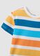 Boys&rsquo; multicolour striped pure cotton T-shirt, regular fit_3