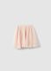 Pink pleated skirt for girls with elastic waist_1
