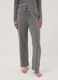 Grey cotton-viscose blend pyjama trousers_1