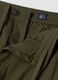 Green slim-fit stretch cotton cargo trousers_1