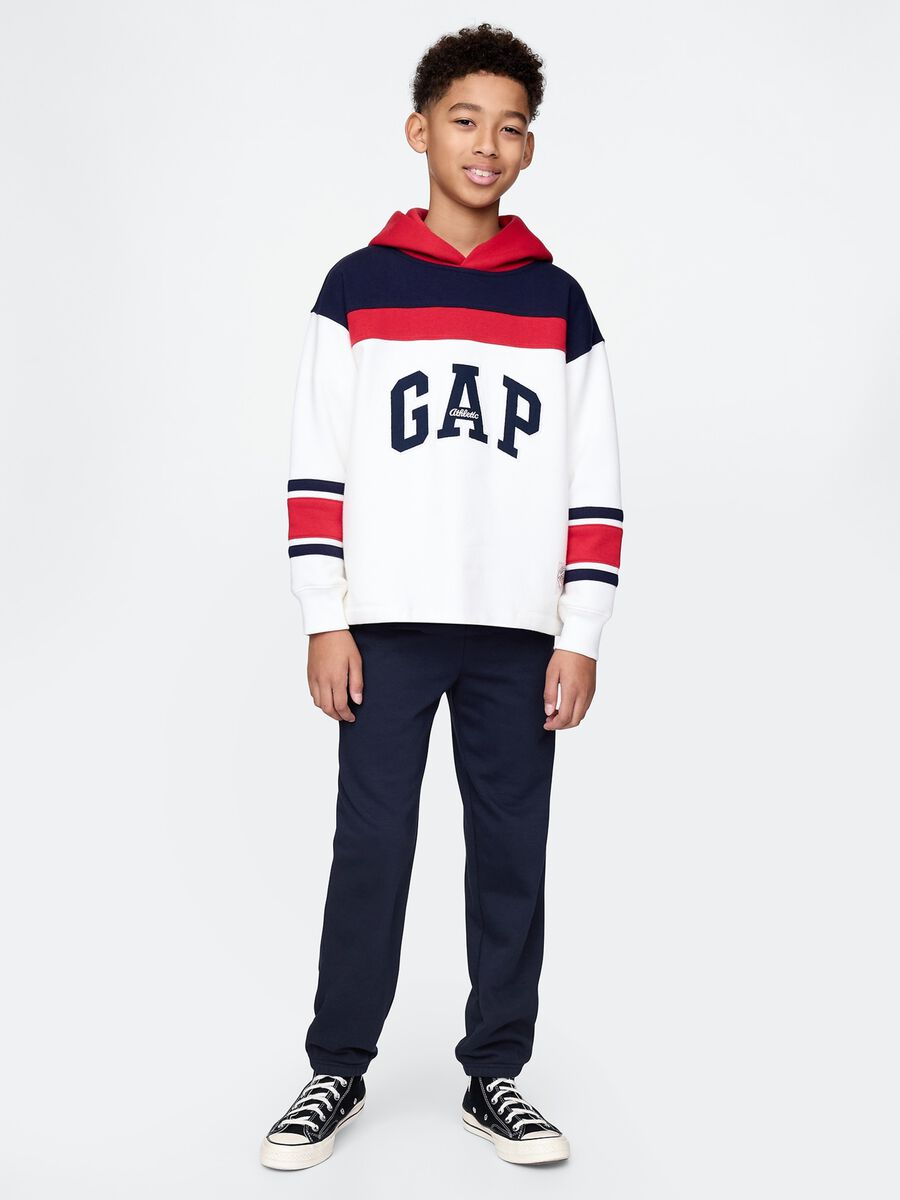 GAP Kids navy blue cotton-blend trousers_0