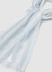 Multicoloured striped pure cotton scarf_1