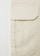 Men&rsquo;s cargo trousers in beige stretch cotton with regular fit_5