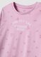 Pink pure organic cotton printed pyjamas for girls_2