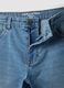 Shorts denim blu in misto cotone elasticizzato regular fit_5