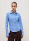 Blue striped pure cotton slim fit shirt_2