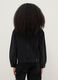 Girl's pure cotton black jacket regular fit_1