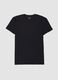 Black stretch modal T-shirt, regular fit_4