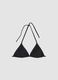 Black triangle bikini top in stretch fabric_4