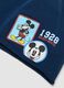 Blue stretchy organic cotton hat with Mickey prints for baby boy_2