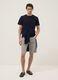 Blue short-sleeve pure cotton T-shirt_1
