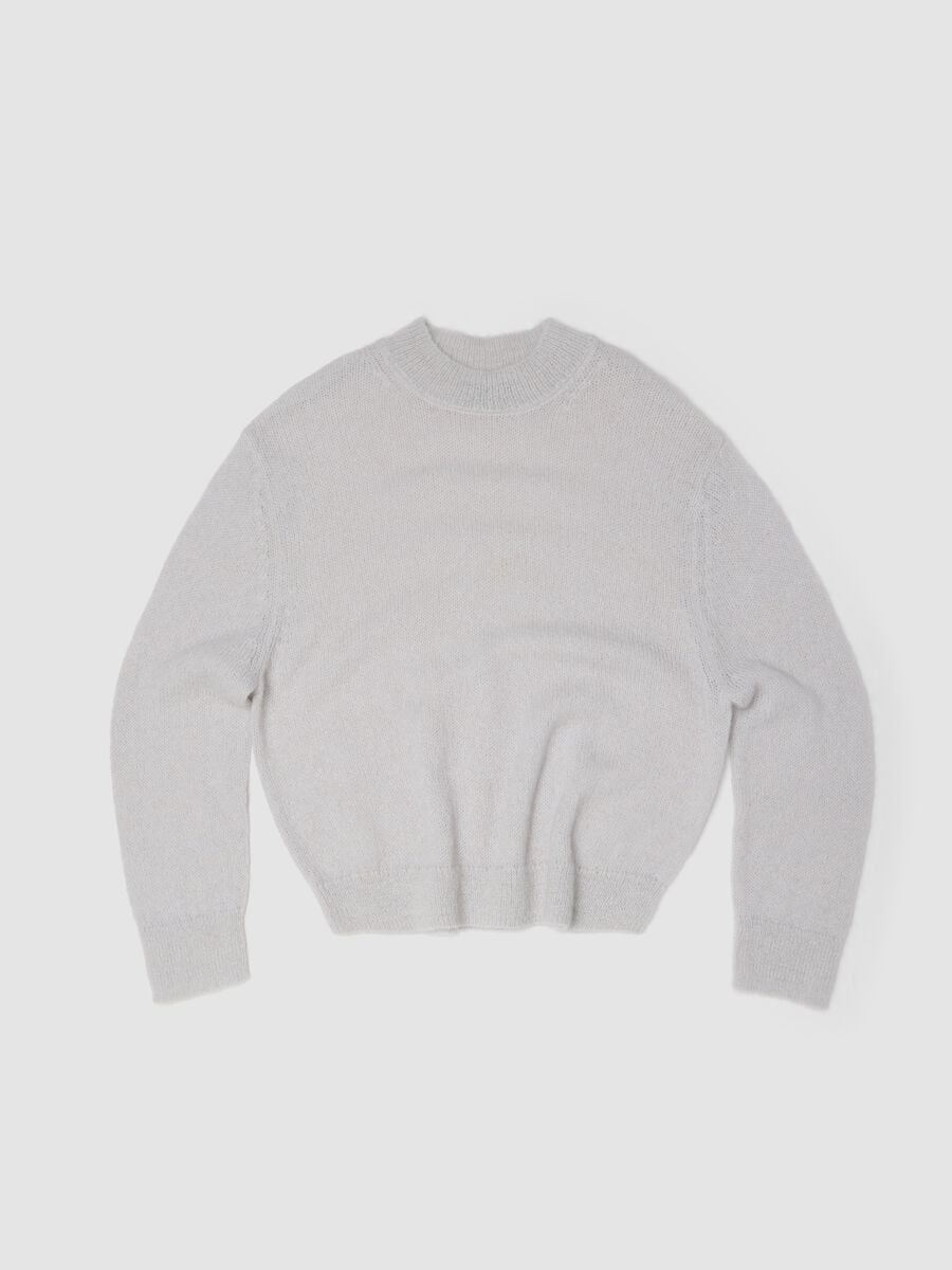 Mohair Crew Neck in Light Beige_0