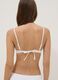 White triangle bikini top in stretch fabric_2