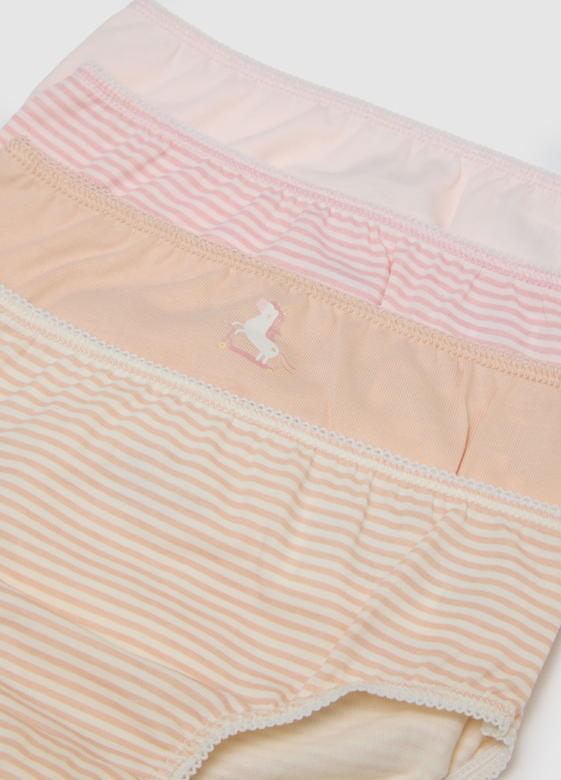 Multipack of multicolour baby girl cotton briefs regular fit