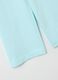 Sky blue wide leg jogger trousers for girls in pure cotton_3