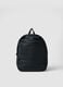 Blue water-repellent backpack with front pocket_0