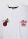 White pure cotton T-shirt with embroidered Miami Heat logo_5