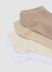 Multipack of seven beige no-show socks in stretch fabric_2