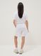 White pure cotton shorts with elasticated waist_1