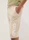 Boys' regular fit beige pure cotton shorts with print_2