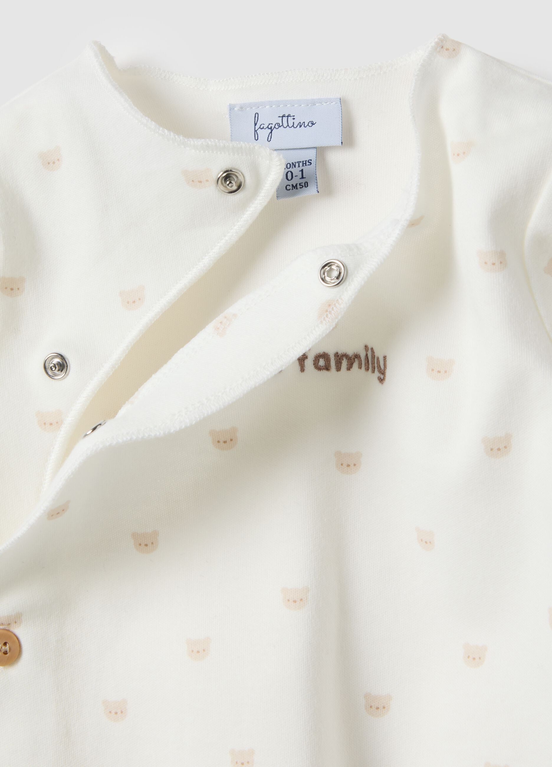 Baby girl's long sleeve pure cotton white bodysuit