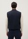 Gilet blu regular fit con zip integrale_2