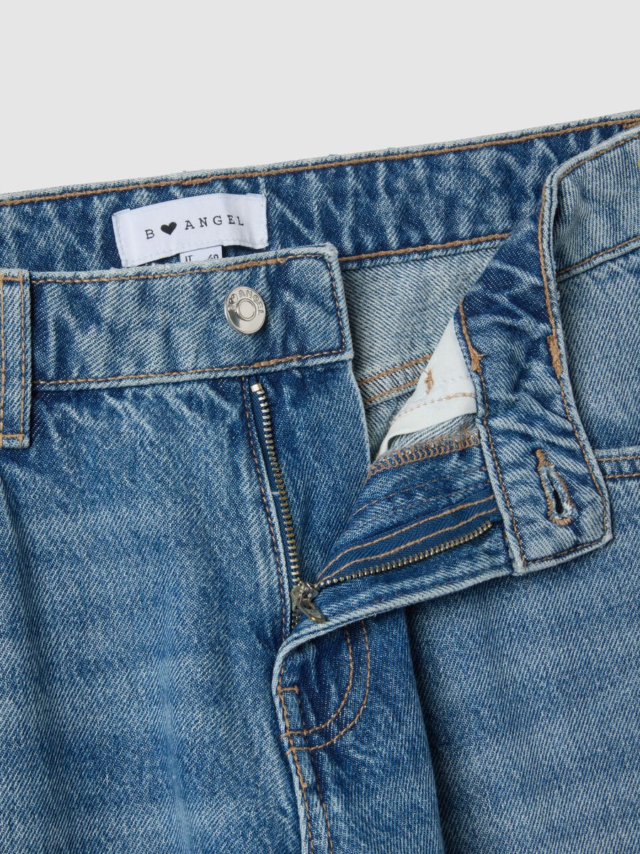 Jeans in puro cotone blu boyfriend fit_5