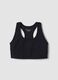 Black breathable stretch sports bra ALTAVIA STUDIO_4