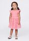 Pink dress with floral tulle skirt_0