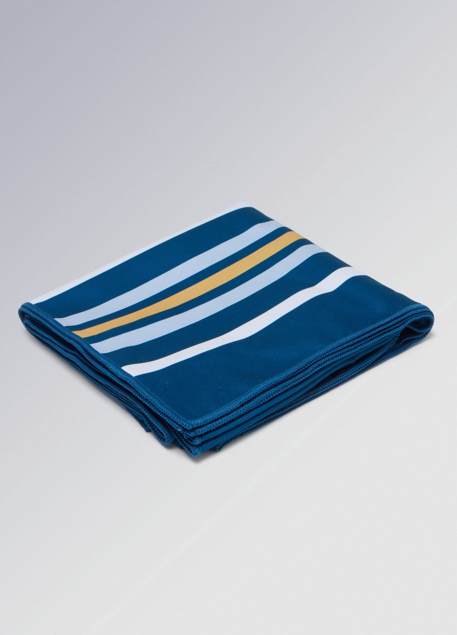 ALTAVIA SAILING striped blue microfibre beach towel