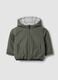 Giacca Ultralight reversibile grigia con cappuccio e zip per bimbo_1