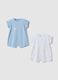 Newborn multicolour cotton romper bipack with designs_0