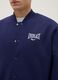 Blue cotton blend jacket regular fit with buttons and Everlast logo_3