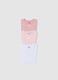 Girls' tripack of multicolour pure cotton regular fit t-shirts_2