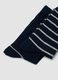 3-pack of blue long socks in stretch organic cotton_1