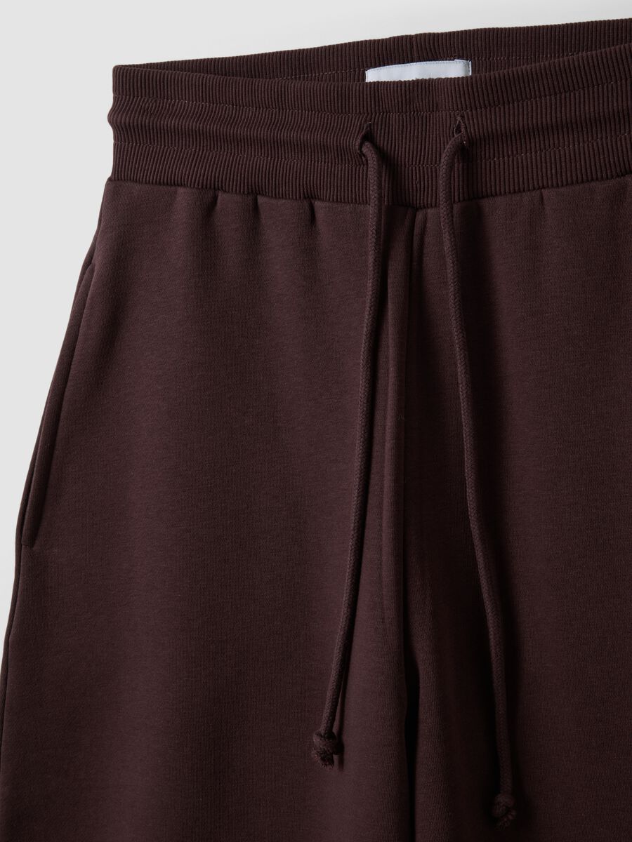 Purple cotton-blend baggy-fit jogger trousers_1