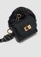 Black keyring with heart charm and mini pouch_1