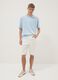 Sky-blue pure cotton T-shirt with chest pocket, regular fit_1