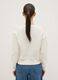 Regular fit white cotton blend pullover_2