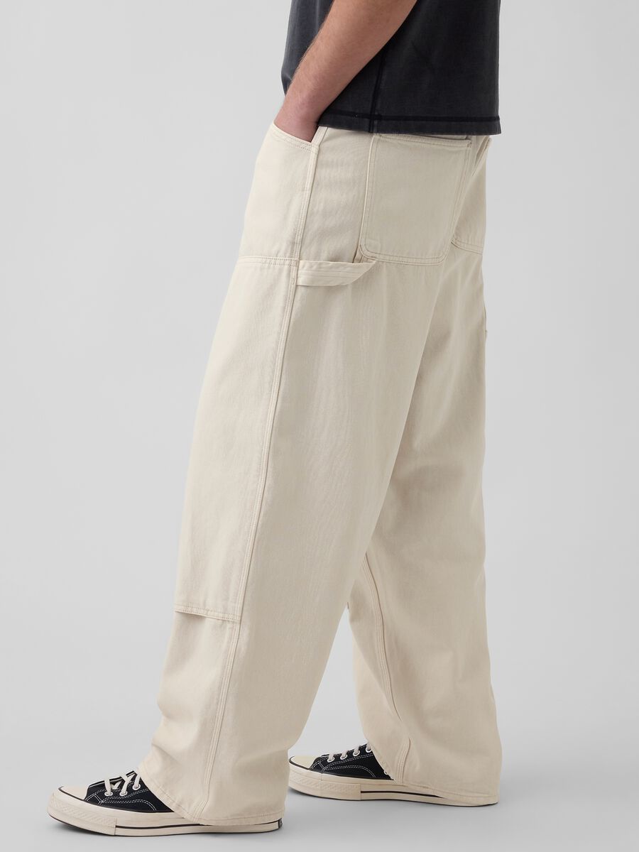 Pure cotton cargo trousers_3
