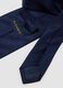 Blue pure silk tie, 8 cm wide_1