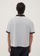 Grey PlayStation V-neck short-sleeve T-shirt_3
