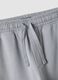 Grey organic cotton joggers with cargo pockets for boys_3