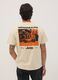 Beige pure cotton crew-neck T-shirt with Jeep print_3