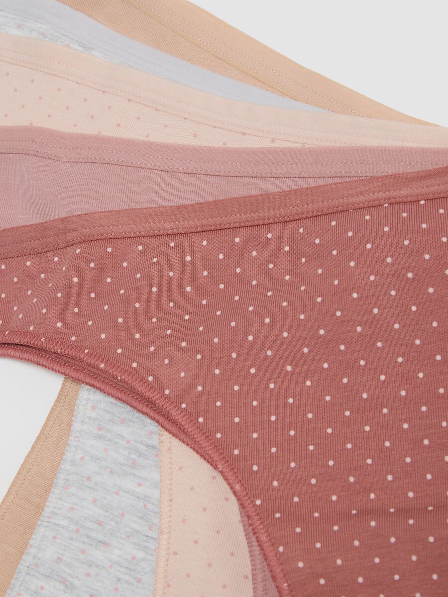 Five-pack of Brazilian briefs in organic cotton and stretch viscose_5