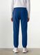 Blue organic cotton joggers with drawstring for boys_3