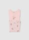 Bipack body in puro cotone rosa da neonata con stampe di orsetti_3