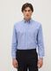 Multicolour striped cotton blend shirt with regular fit_0